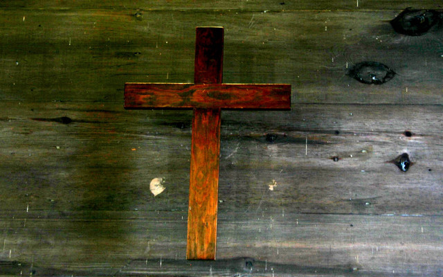 Wooden cross black cat gothic free wallpaper - medium preview image
