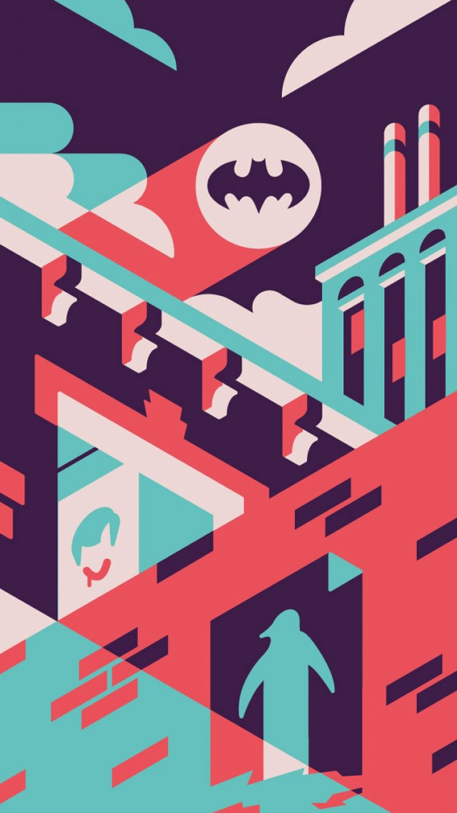 Batman symbol building red arrow free wallpaper - medium preview image