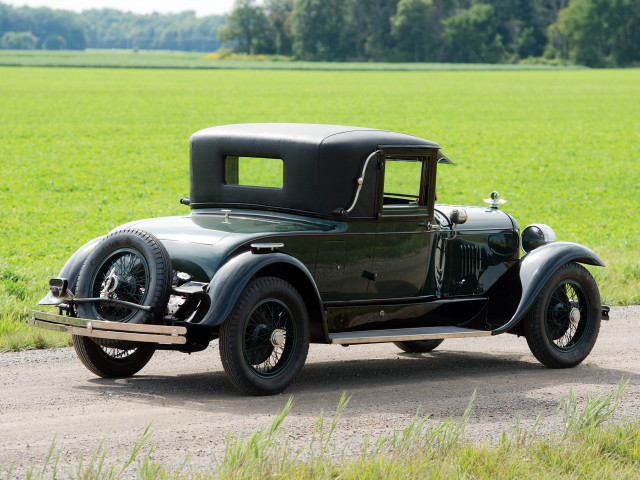 Old car parked road field free wallpaper - medium preview image