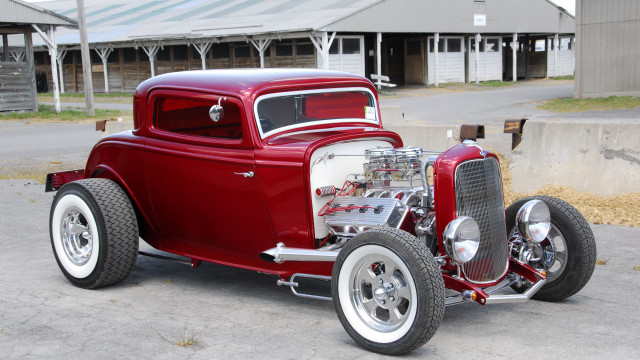 Red car parking lot building #5 free wallpaper - medium preview image