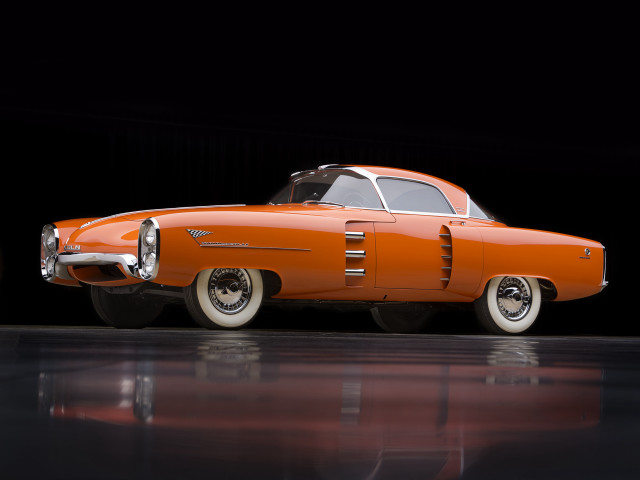 Orange classic car garage black free wallpaper - medium preview image