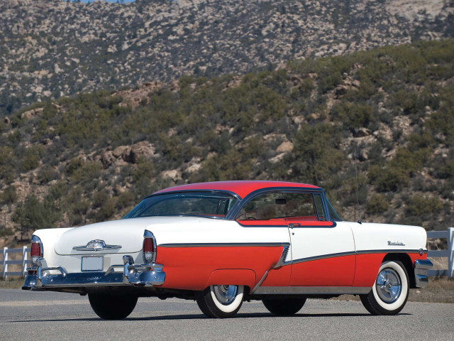 Red white car parked road #5 free wallpaper - medium preview image