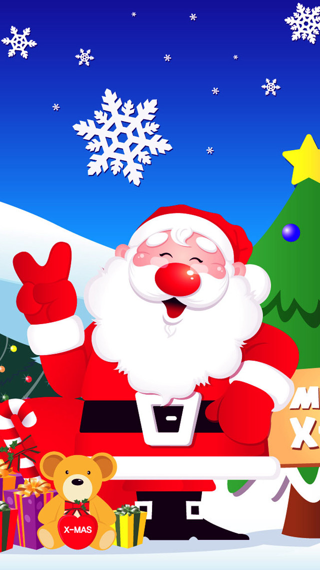 Santa claus christmas tree presents #3 free wallpaper - medium preview image