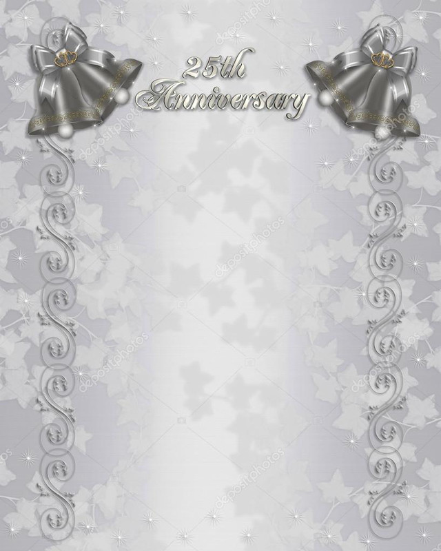 Silver white anniversary card bells free wallpaper - medium preview image