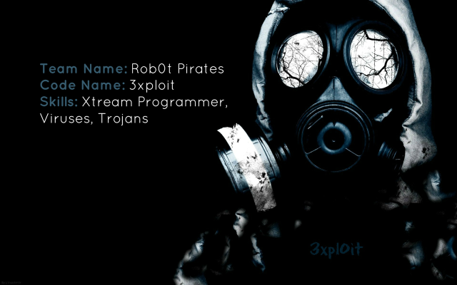 Man gasmask robot pirates code3 free wallpaper - medium preview image