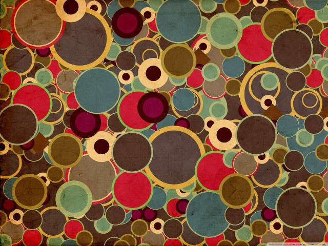 Colorful abstract circles dots brown free wallpaper - medium preview image