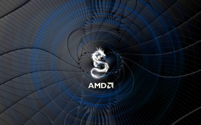 Blue black swirl amd image free wallpaper - medium preview image