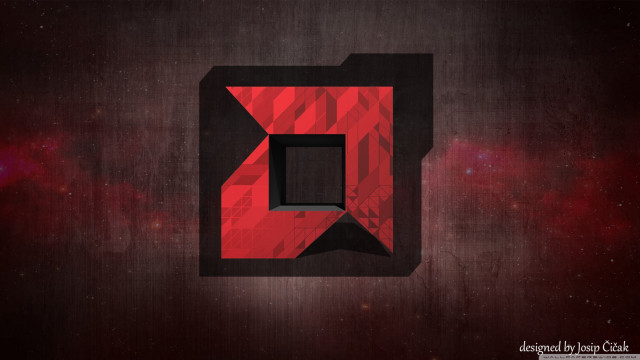 Red black bauhaus aurora cityscape free wallpaper - medium preview image