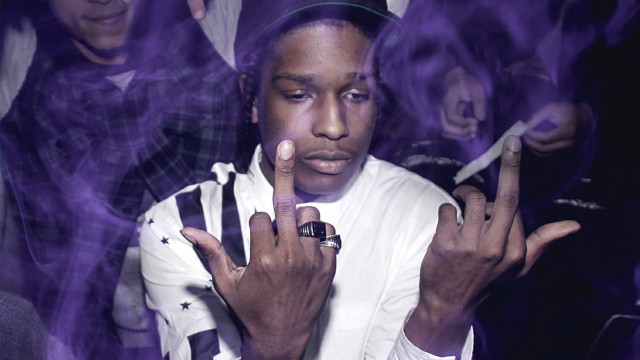 Man smoking peace sign smoke free wallpaper - medium preview image