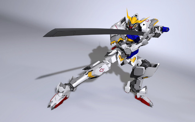 Robot standing sword hand sword free wallpaper - medium preview image