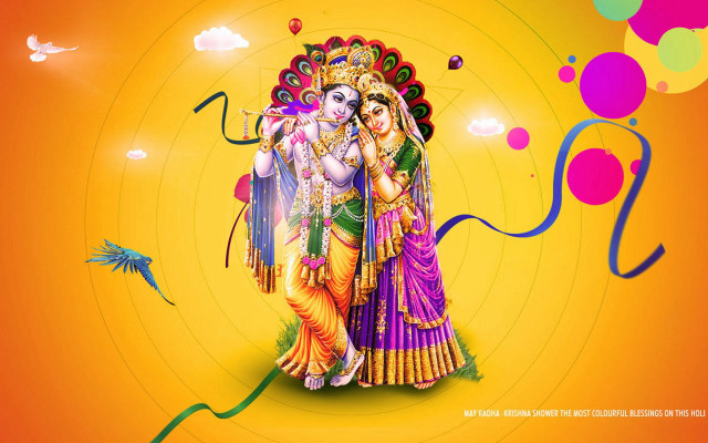 Couple embracing yellow background bubbles free wallpaper for desktop - medium preview image