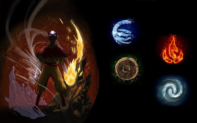 Man fire flames symbols circular free wallpaper - medium preview image