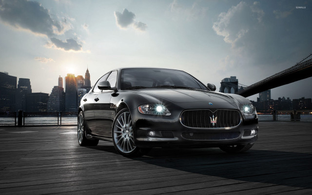 Black maser dock city sunset free wallpaper - medium preview image