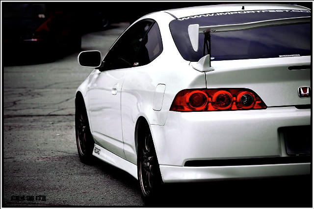 White car parked street parking free wallpaper - medium preview image