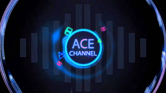 Neon blue ace channel circle free wallpaper - medium preview image