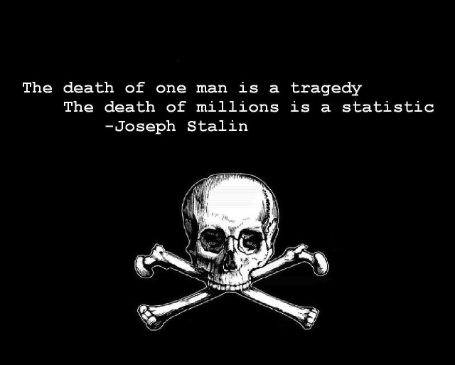 Skull crossbones quote joseph stalin free wallpaper - medium preview image