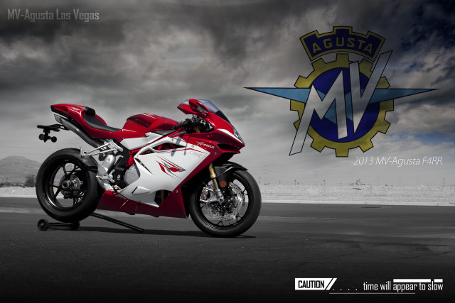 Red white motorcycle parking lot #2 free wallpaper - medium preview image