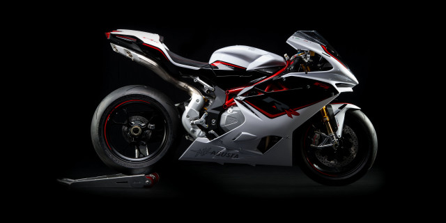White motorcycle dark red accents free wallpaper - medium preview image