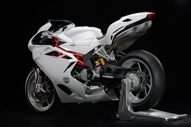 White motorcycle black floor metal free wallpaper - medium preview image