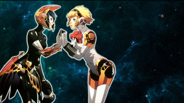Anime characters space background stars free wallpaper - medium preview image