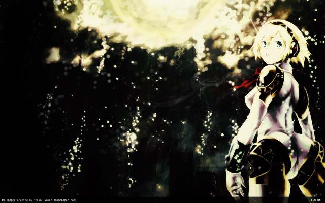 Anime character dark moon stars free wallpaper - medium preview image