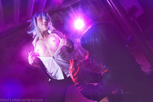 Woman man darkroom lights cosplay free wallpaper - medium preview image