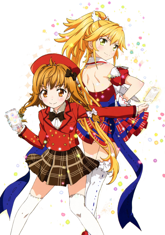 Anime girls blonde hair red #4 free wallpaper - medium preview image