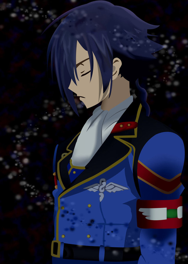 Man blue uniform star snowflakes free wallpaper - medium preview image