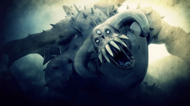Creepy creature large teeth air free wallpaper - medium preview image