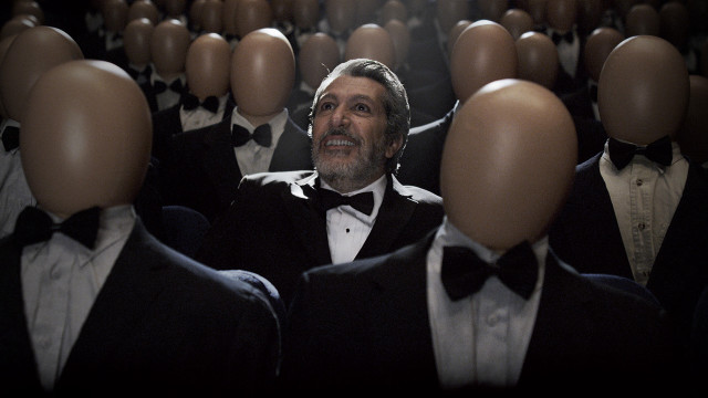 Man tuxedo mannequins heads arms free wallpaper - medium preview image