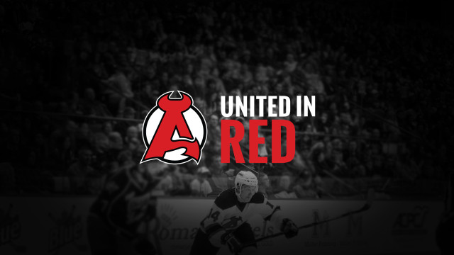 Hockey player united red background free wallpaper - medium preview image
