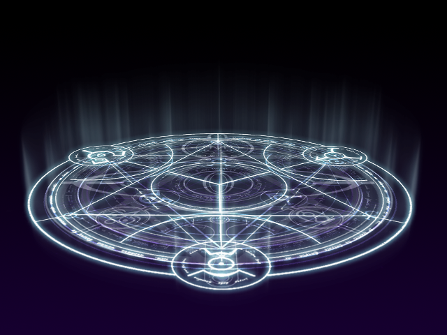 Holographic glow arcane clock cage free wallpaper - medium preview image