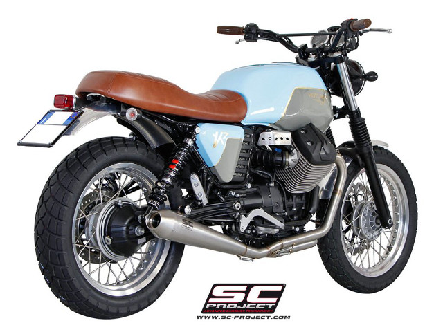 Blue gray motorcycle brown seat free wallpaper - medium preview image