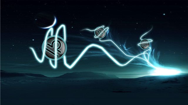 Wave bitcoin symbol graphic image free wallpaper - medium preview image