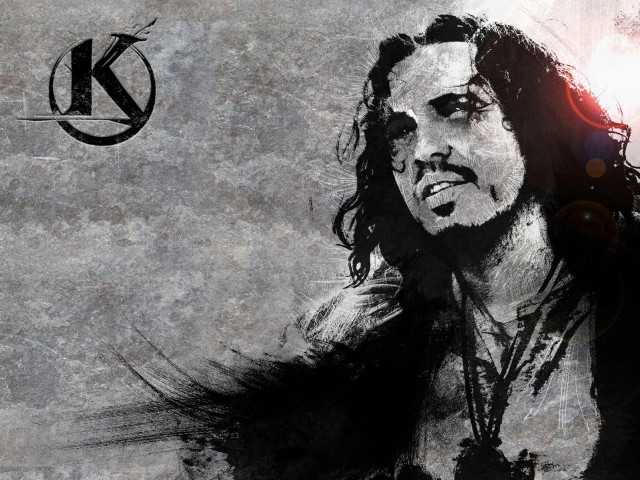 Man long hair black shirt #5 free wallpaper - medium preview image