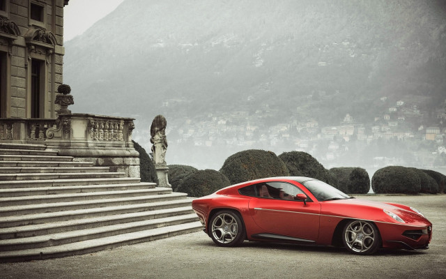 Red sports car building steps #2 free wallpaper - medium preview image