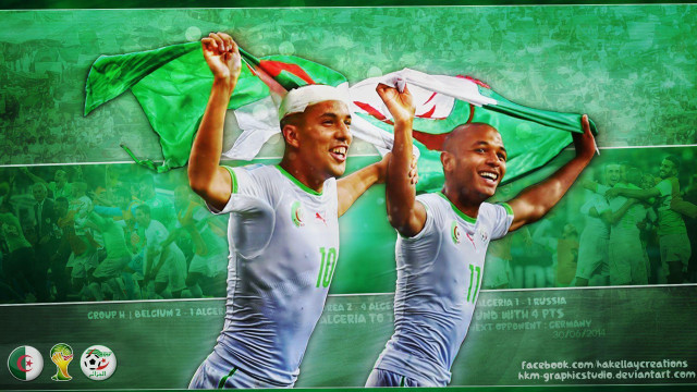 Soccer players holding flag shoulders free wallpaper for desktop - medium preview image
