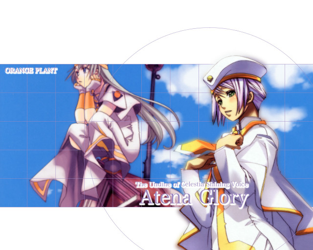 Anime characters blue background white #3 free wallpaper - medium preview image