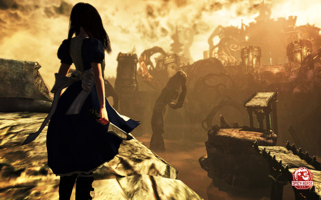 Woman dress zombies dark night free wallpaper - medium preview image