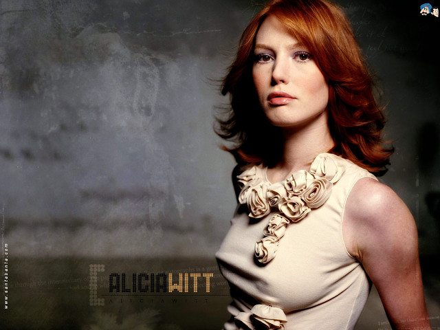 Woman red hair white dress #4 free wallpaper - medium preview image
