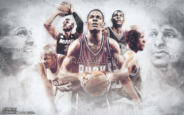 Basketball players group ball air free wallpaper - medium preview image