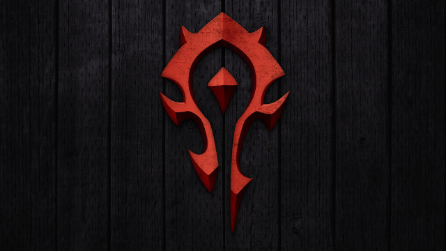 Red logo wooden wall black #2 free wallpaper - medium preview image