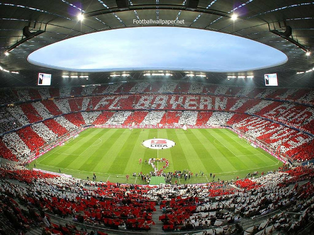 Stadium filled people soccer game free wallpaper - medium preview image
