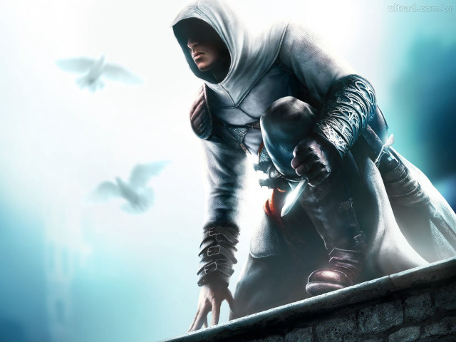 Man hooded outfit leaning wall free wallpaper - medium preview image