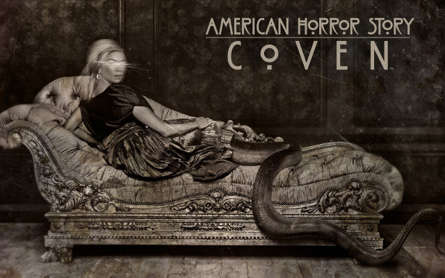 Woman couch snake back side free wallpaper - medium preview image