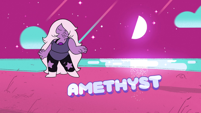 Cartoon character pink background amethyst free wallpaper - medium preview image