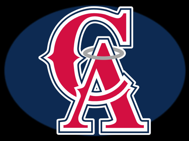 Angels logo blue circle white free wallpaper - medium preview image