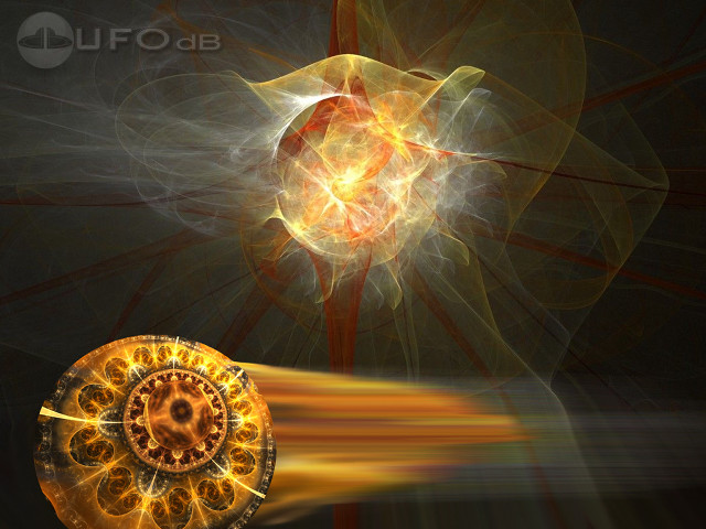 Yellow orange object black background free wallpaper - medium preview image