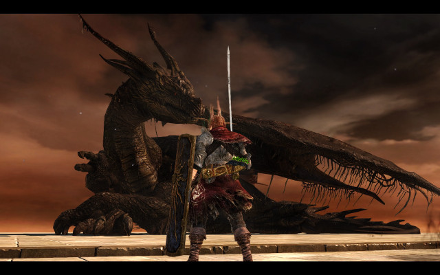 Man armor dragon sword heroic free wallpaper - medium preview image