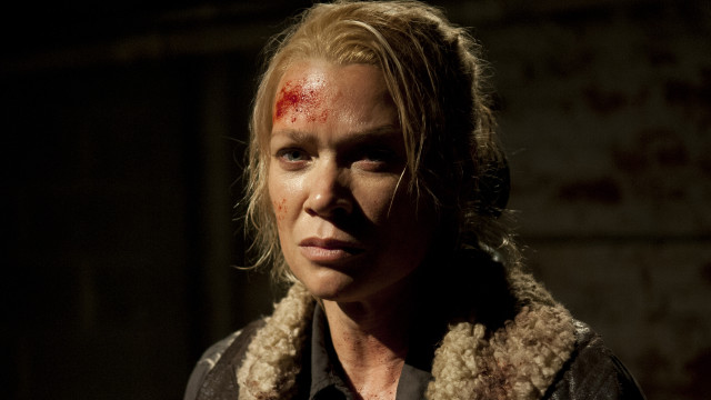 Woman bloody face scarf serious free wallpaper - medium preview image